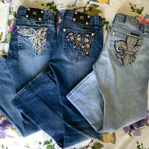 3 pair Miss Me Jeans